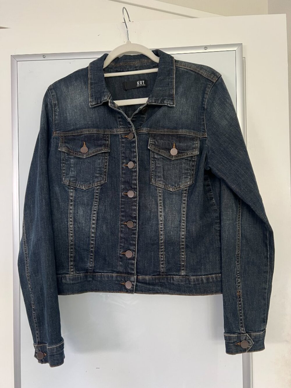 KUT from the Kloth Dark Denim Jacket